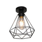 Retro Metal Semi-Flush Ceiling Light Fixture