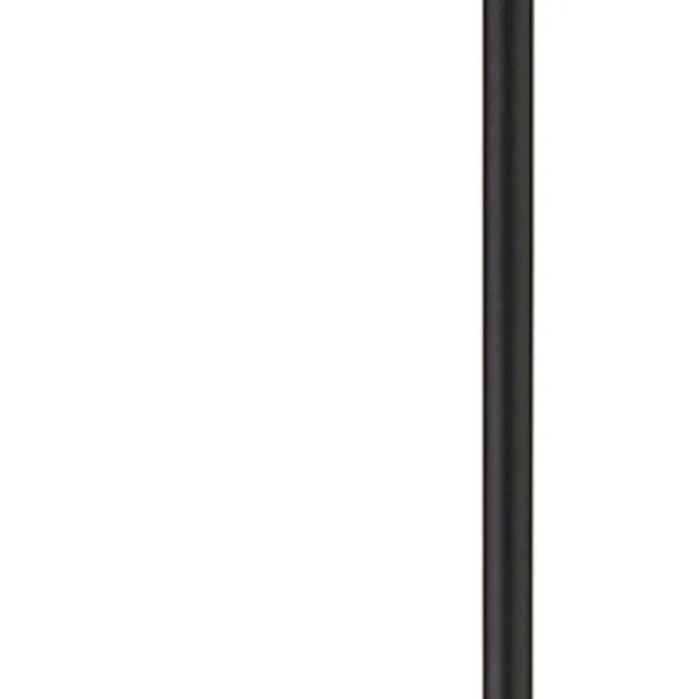 Two-Light Novelty Floor Lamp Black Plastic Body