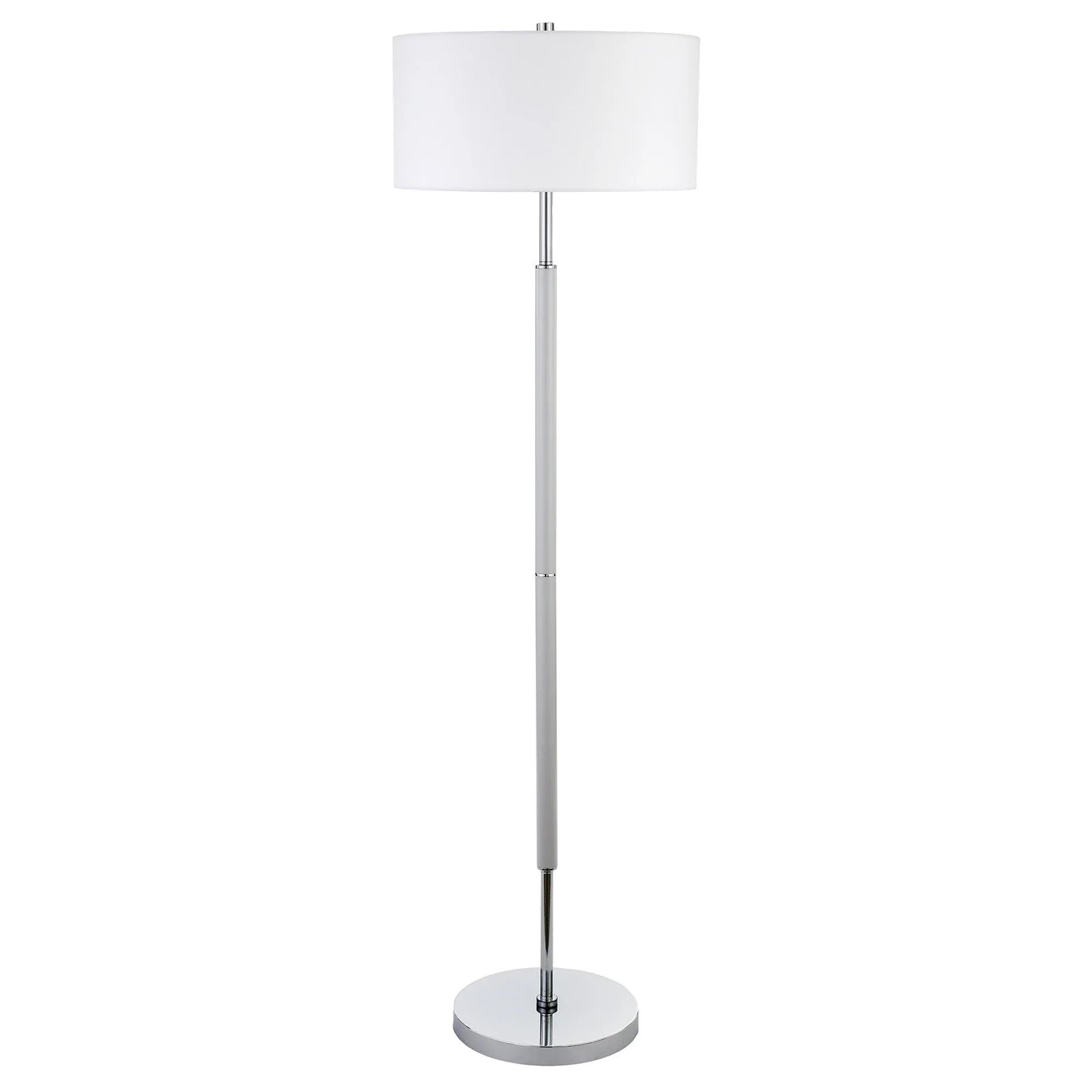 Nickel LED Two-Light Floor Lamp