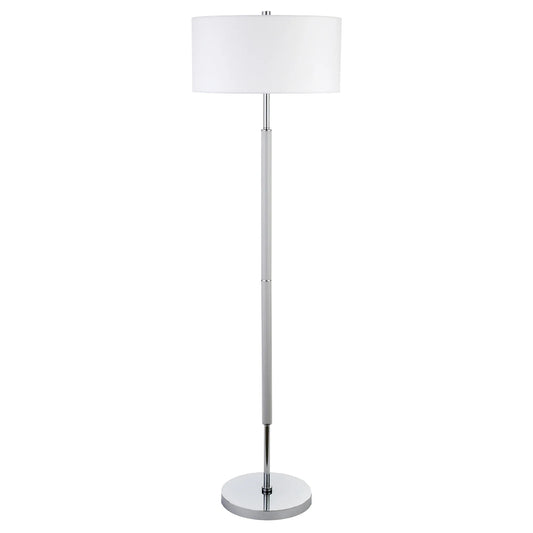 Nickel LED Two-Light Floor Lamp