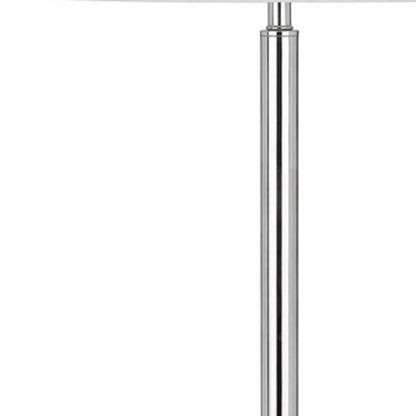 Chrome Tray Table Floor Lamp