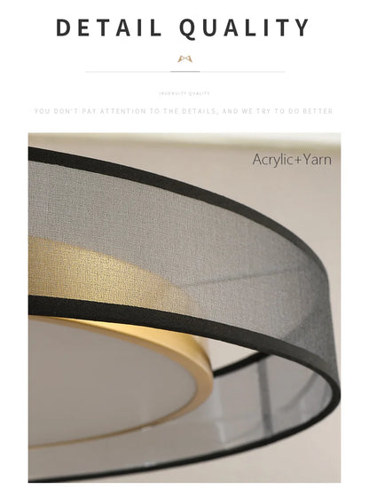 Nordic Copper LED Round Ceiling Light