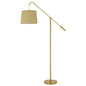Antiqued Brass Drum Shade Floor Lamp