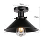 Retro Metal Semi-Flush Ceiling Light Fixture