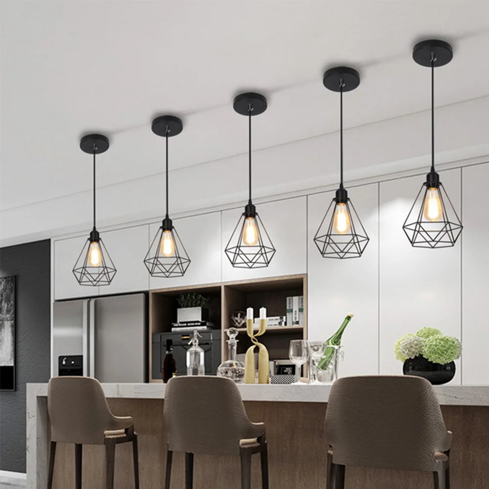 XINYANSEE Rustic Industrial Pendant Lamp