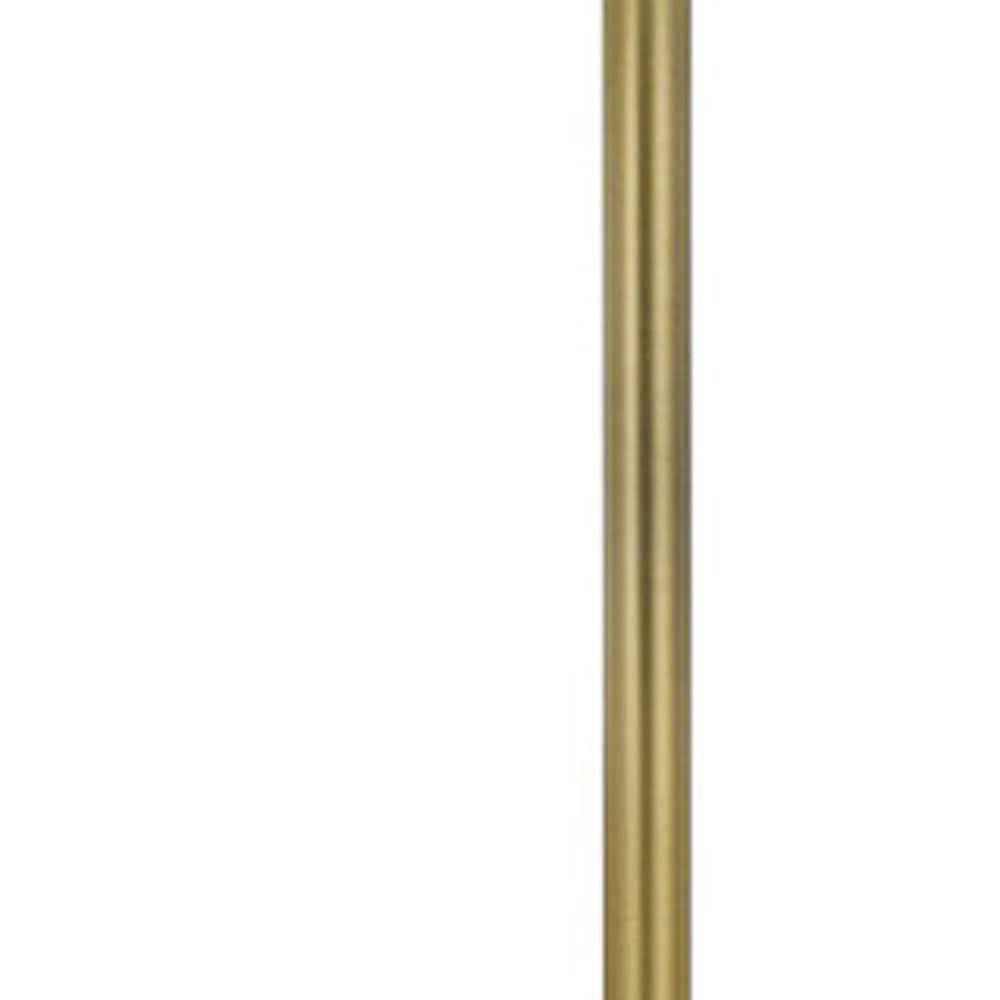 Modern Nickel Tray Table Floor Lamp