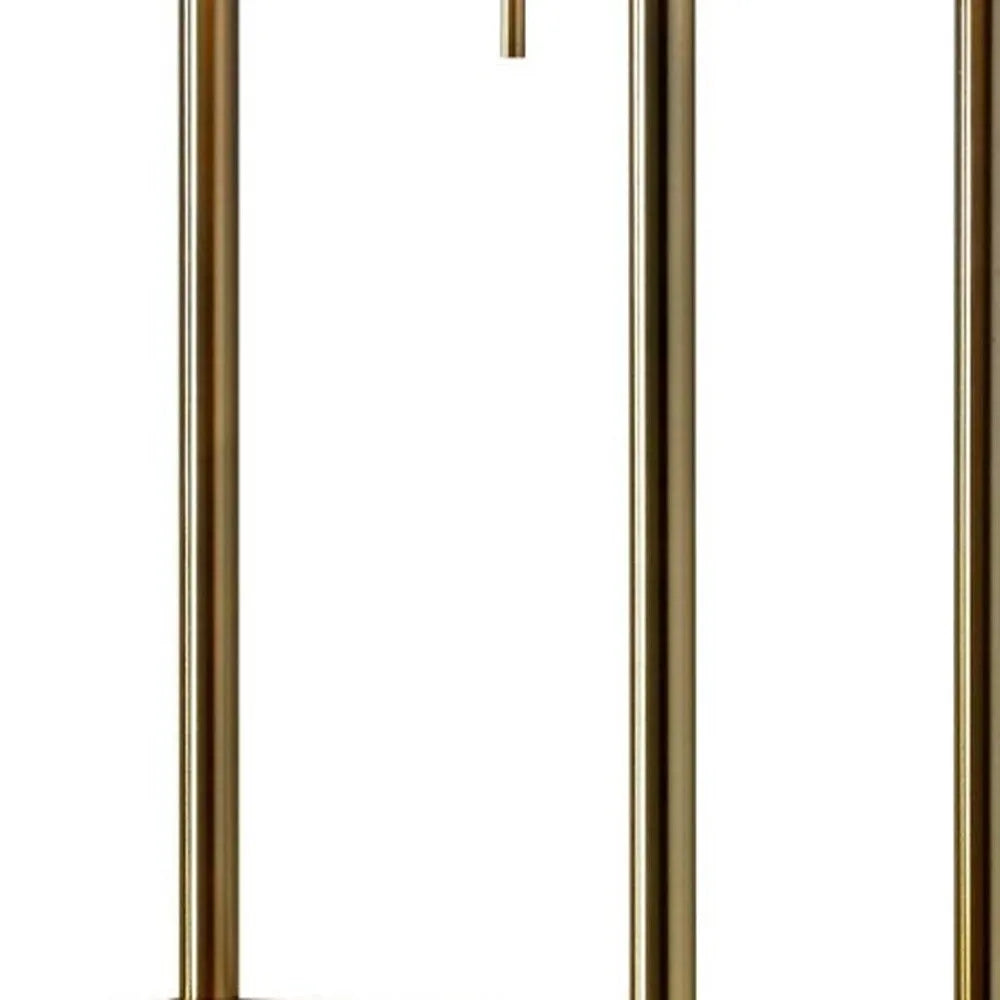 Luxury Brass Floor Lamp with Square Shade
