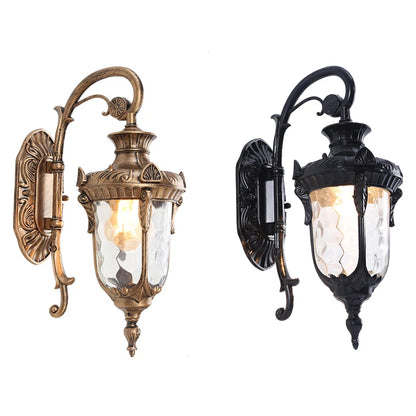 RetroGlow Waterproof Wall Lamp for Outdoor Spaces