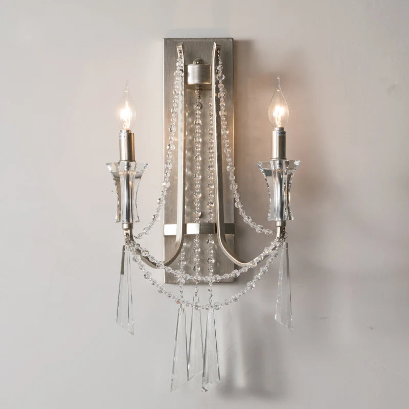 Nordic Crystal Wall Sconce - Modern Elegance