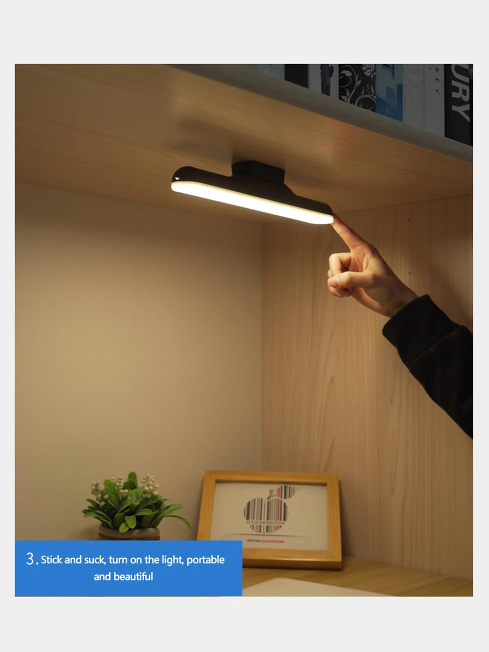 Magnetic Glow: Chargeable LED Hanging Desk Lamp