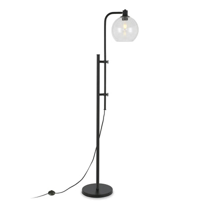 Black Adjustable Modern Reading Floor Lamp