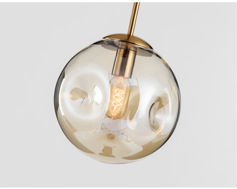 Nordic Glass Ball Pendant Light