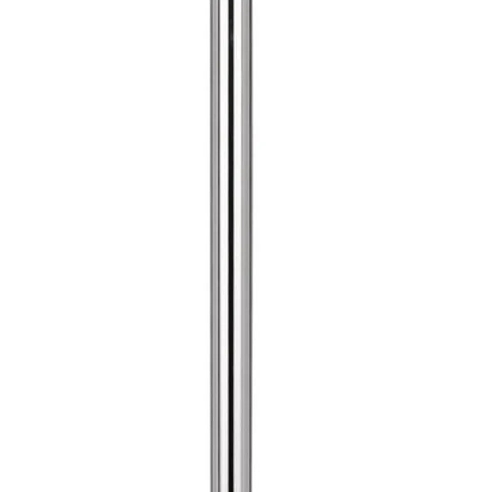 Chrome Tray Table Floor Lamp