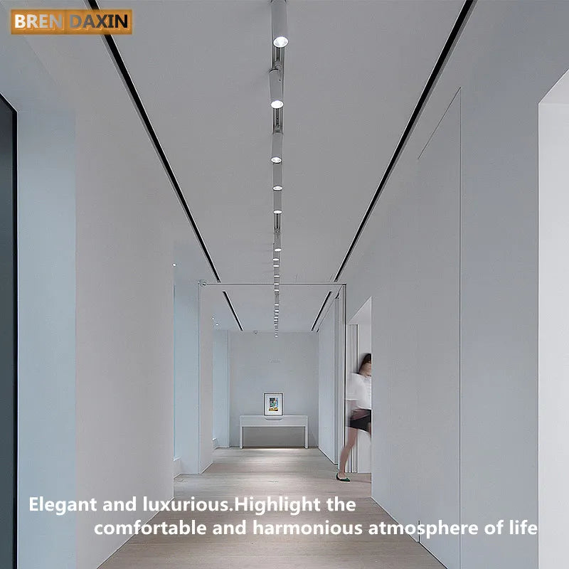 AluLED Spot Track: 0.5m/1m Strip for Retail Display