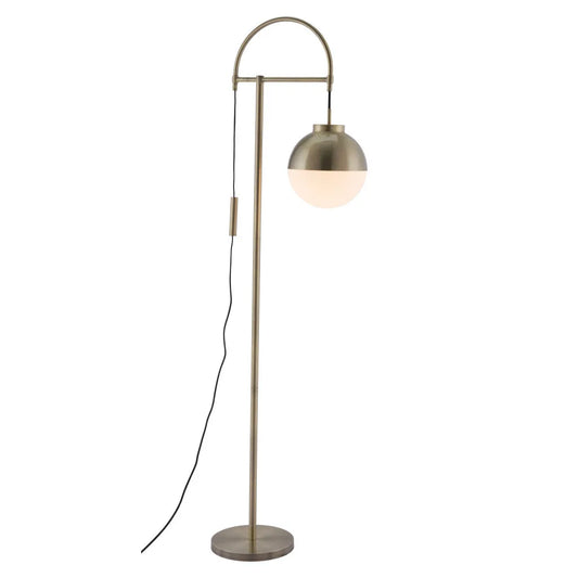 Luxury Bronze Floor Lamp with Globe Shade