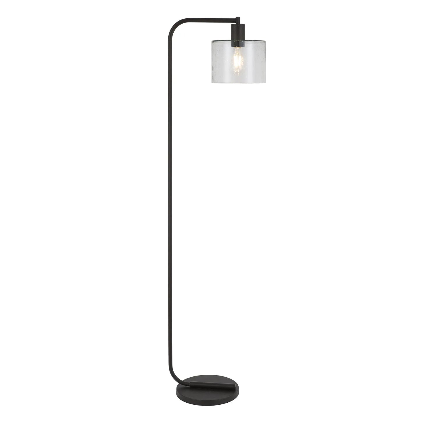 Black Arched LED Floor Lamp