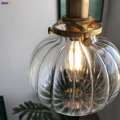IWHD Nordic Modern Glass Ball Pendant Lights Fixtures