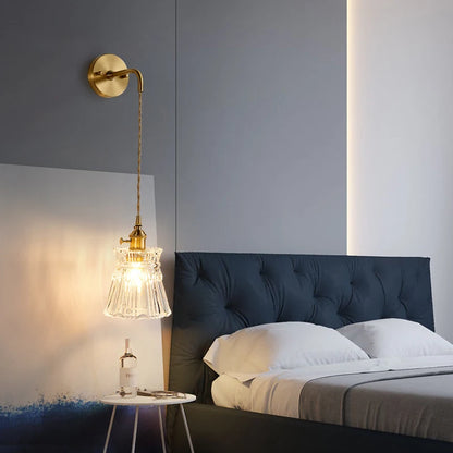 Illuminate: Elegant Glass Wall Sconce for Any Room