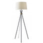 Black and White LED Floor Lamp with Empire Shade