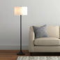 Black Floor Lamp with Stainless Steel Body