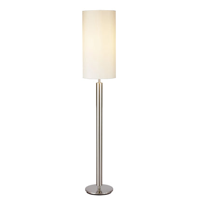 Contemporary Silver Aluminum Floor Lamp