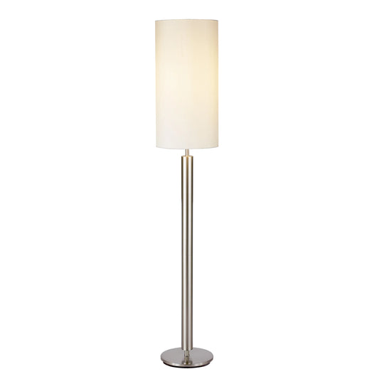 Contemporary Silver Aluminum Floor Lamp
