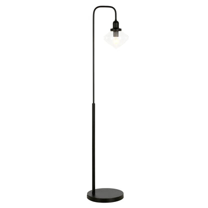 Homeroots 56 Silver LED Arched Floor Lamp
