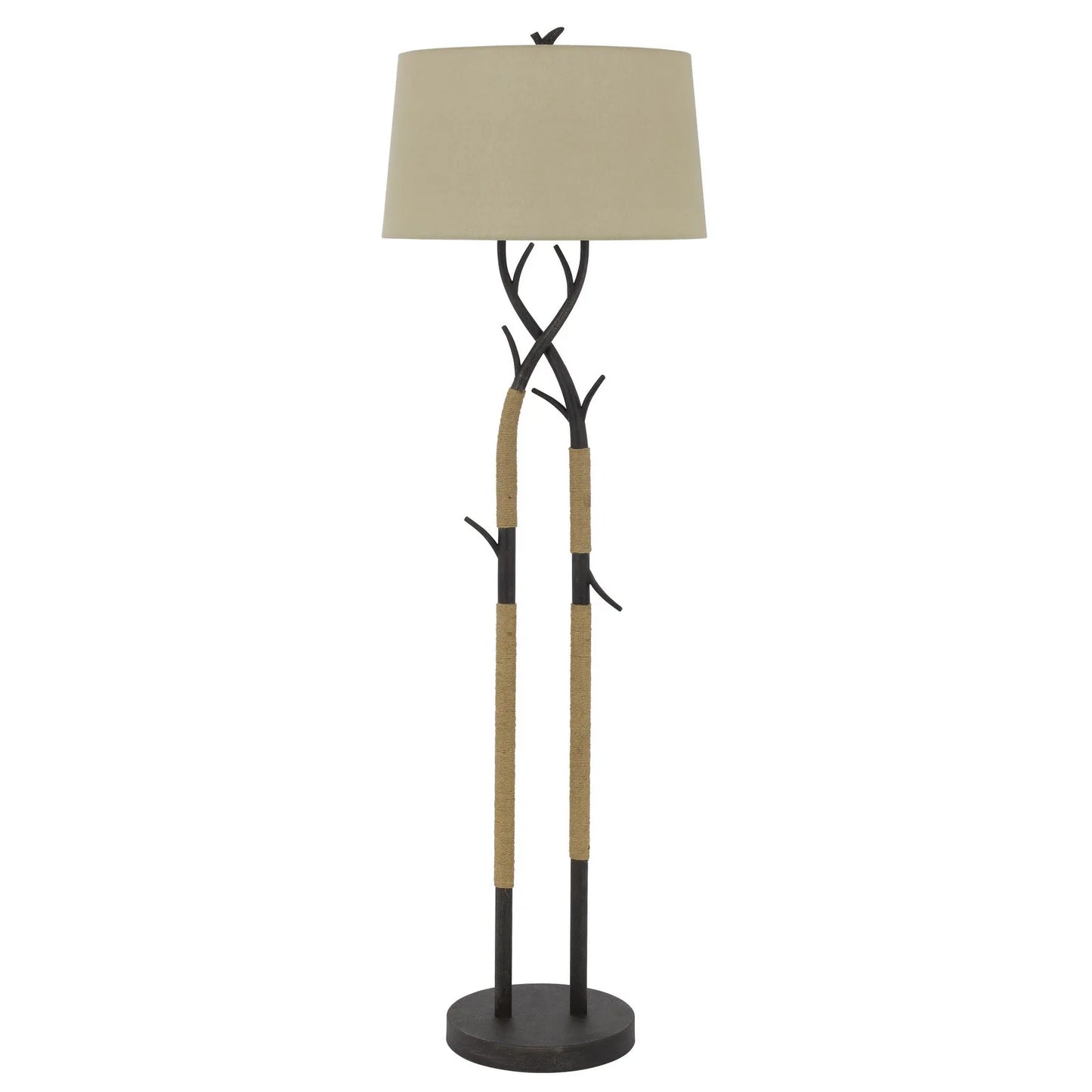 Traditional Shaped Black LED Floor Lamp