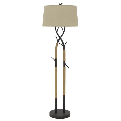 Traditional Shaped Black LED Floor Lamp