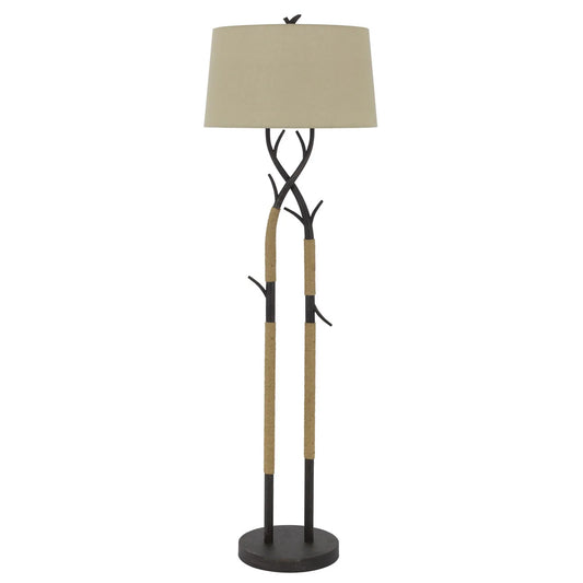 Traditional Shaped Black LED Floor Lamp