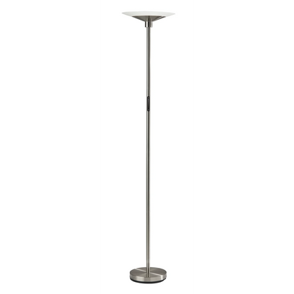 Modern Silver LED Torchiere Floor Lamp