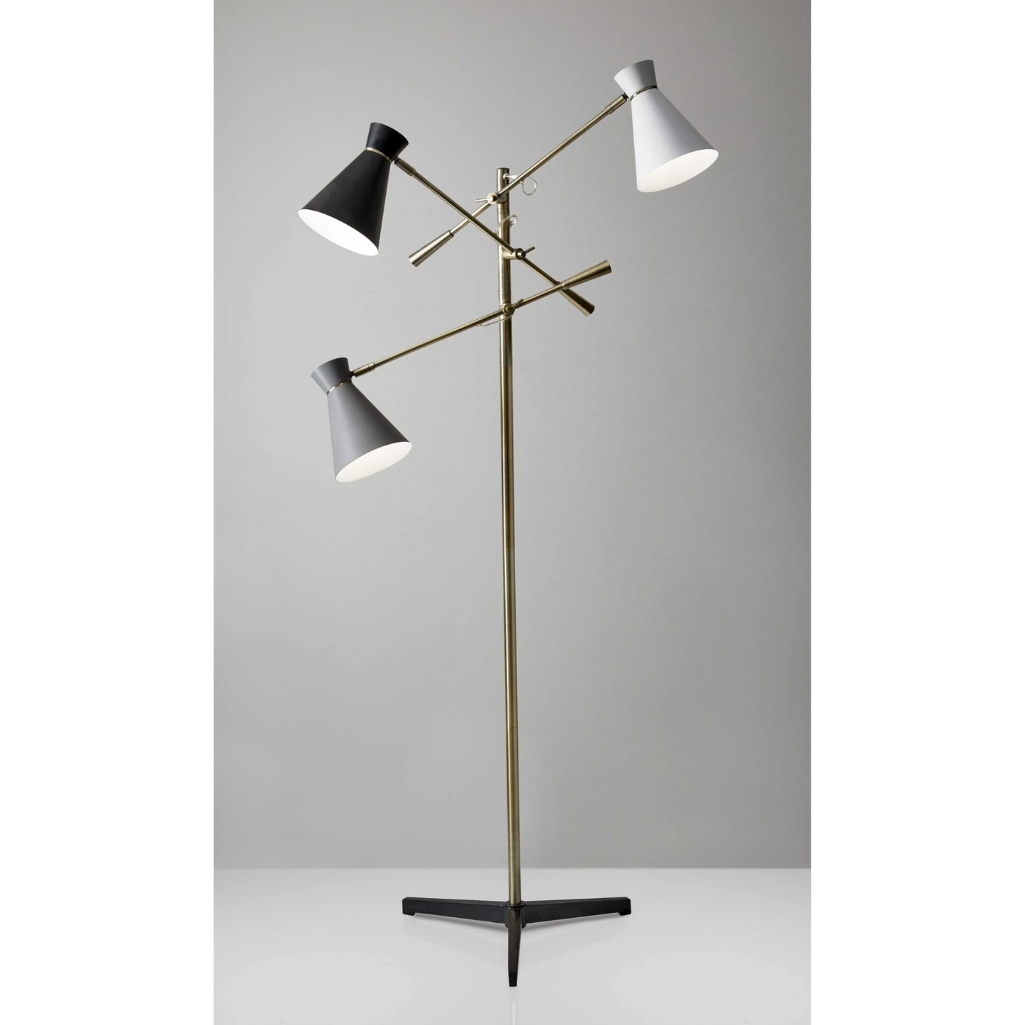 Modern LED Floor Lamp Brass Metal Novelty