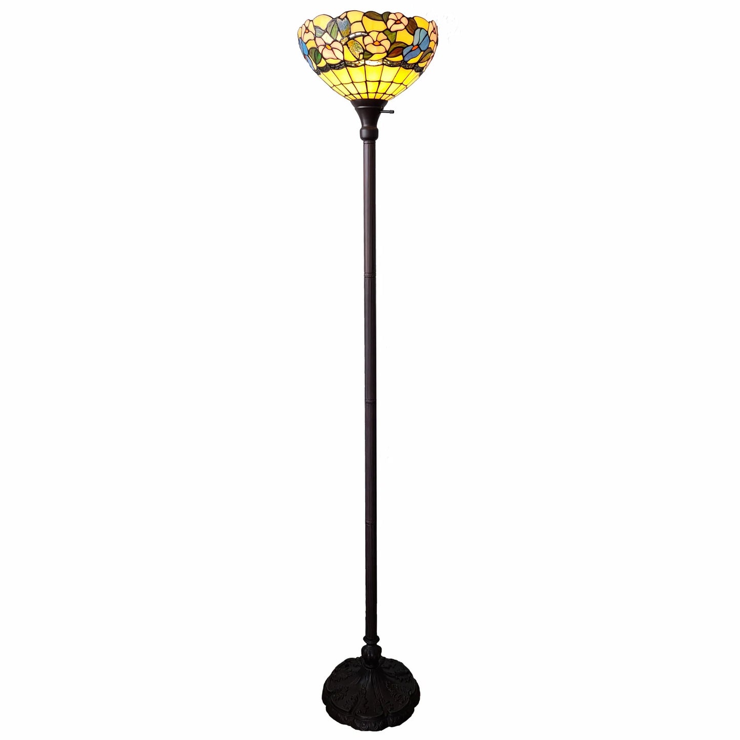 Black Frosted Glass Floor Lamp