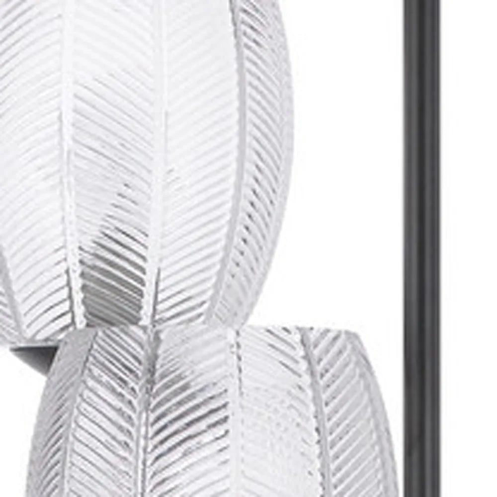 Traditional Black Floor Lamp with Dome Shade