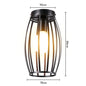 Retro Metal Semi-Flush Ceiling Light Fixture