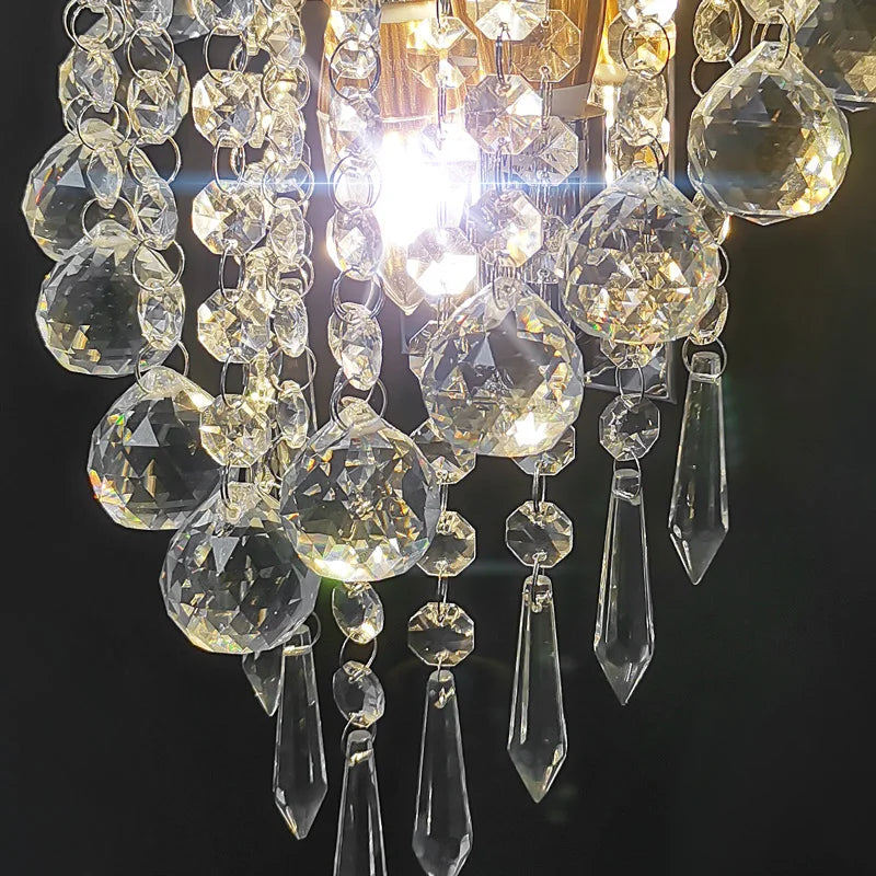 Mirror Crystal LED Wall Lights