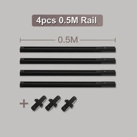 AluLED Spot Track: 0.5m/1m Strip for Retail Display
