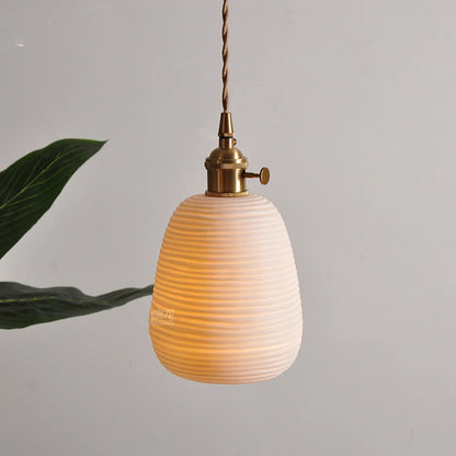 IWHD Nordic White Ceramic Pendant Light