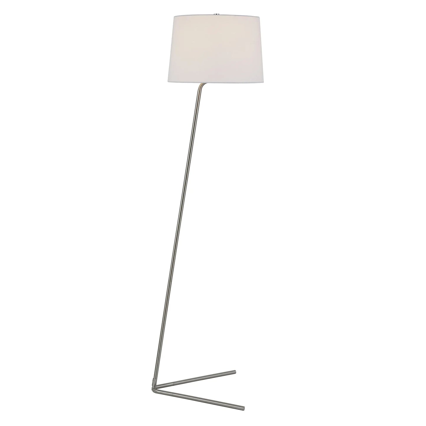 Contemporary Nickel Floor Lamp
