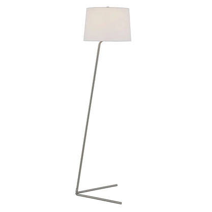 Contemporary Nickel Floor Lamp