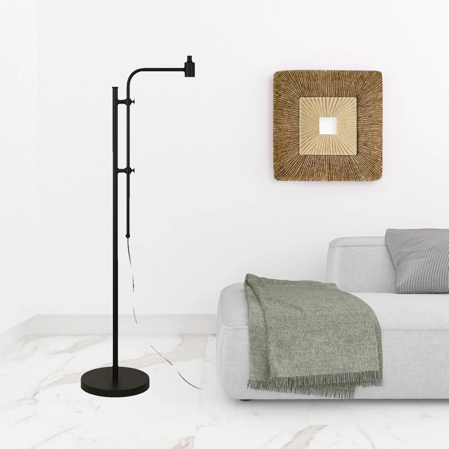 Adjustable Black Floor Lamp
