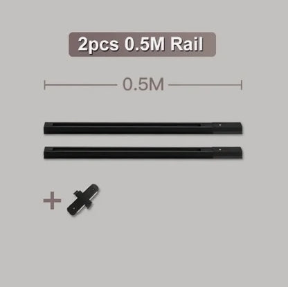 AluLED Spot Track: 0.5m/1m Strip for Retail Display