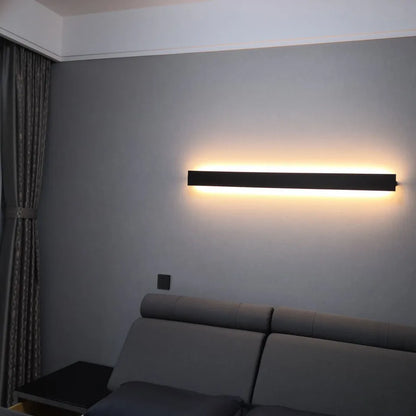 Gold Modern Long Wall Sconce for Bedroom & Hallway
