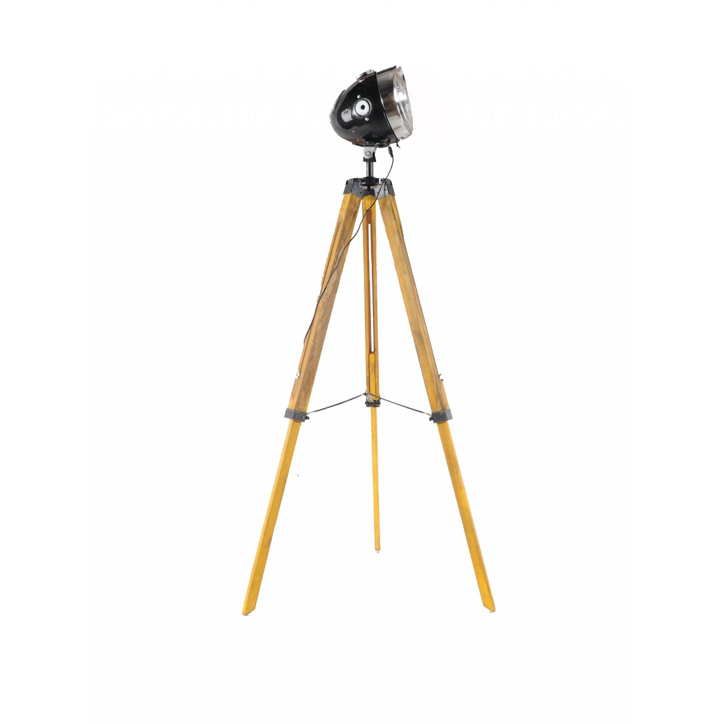 Brown LED Tripod Floor Lamp