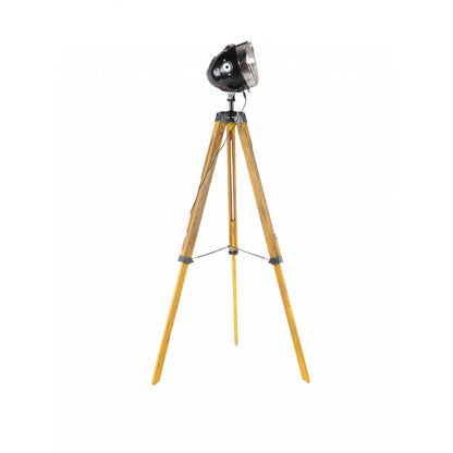 Brown LED Tripod Floor Lamp