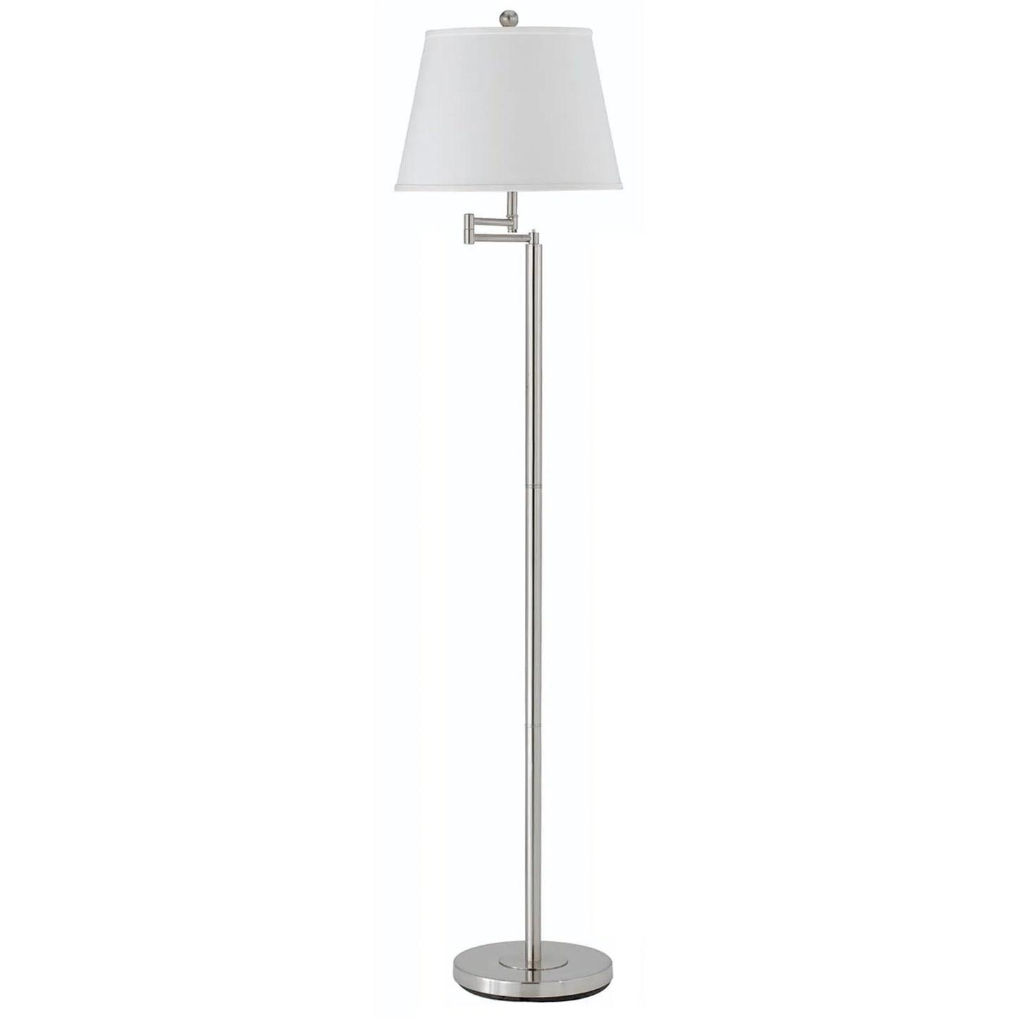 Nickel Swing Arm Floor Lamp