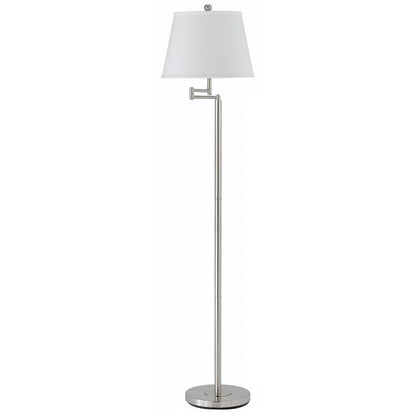 Nickel Swing Arm Floor Lamp