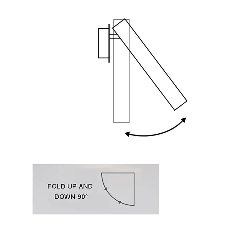 Rotating LED Bedside Reading Lamp