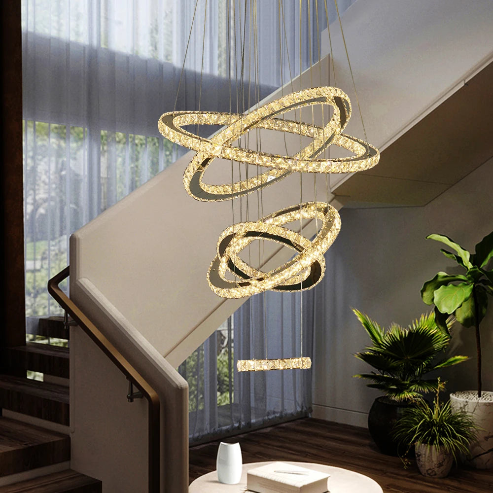 Crystal Ring Pendant Chandelier