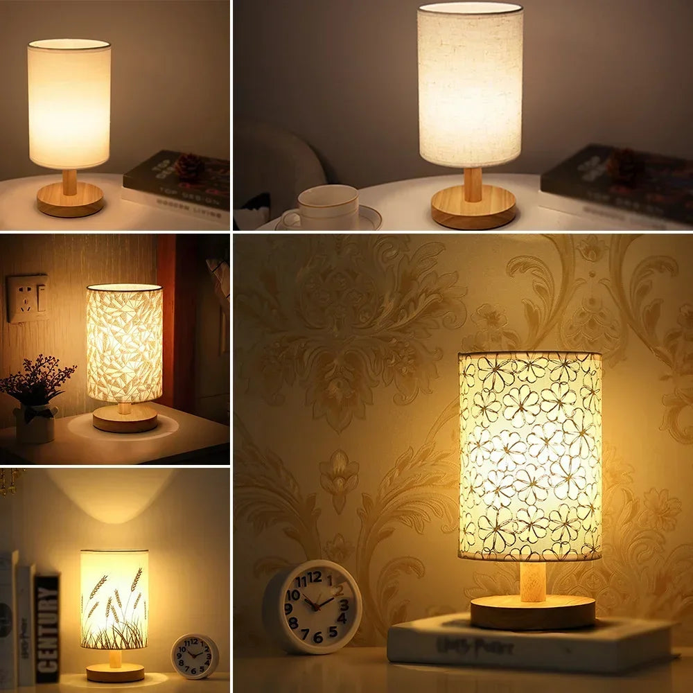 Solid Wood Night Lamp